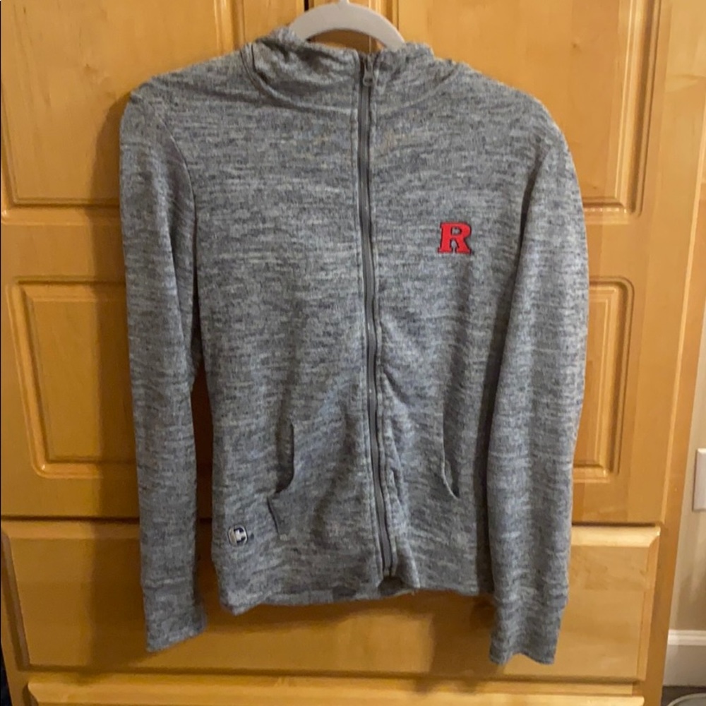 Rutgers zip up with hood